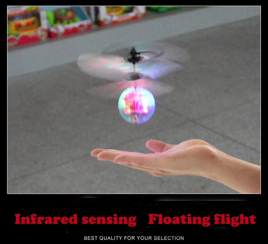 LED Flying Ball Aircraft – Infrared Induction Gesture Control Helicopter