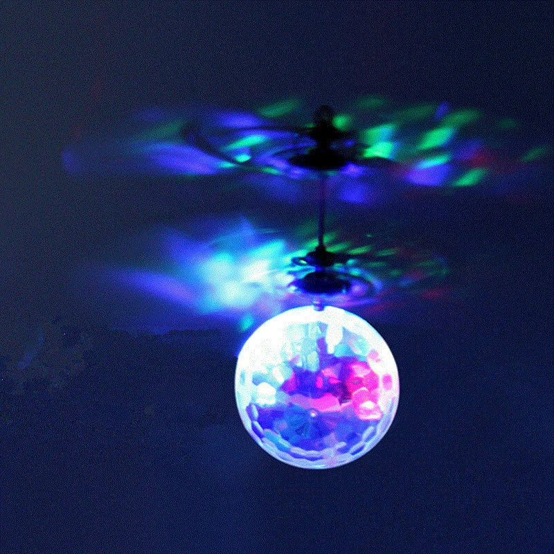 LED Flying Ball Aircraft – Infrared Induction Gesture Control Helicopter