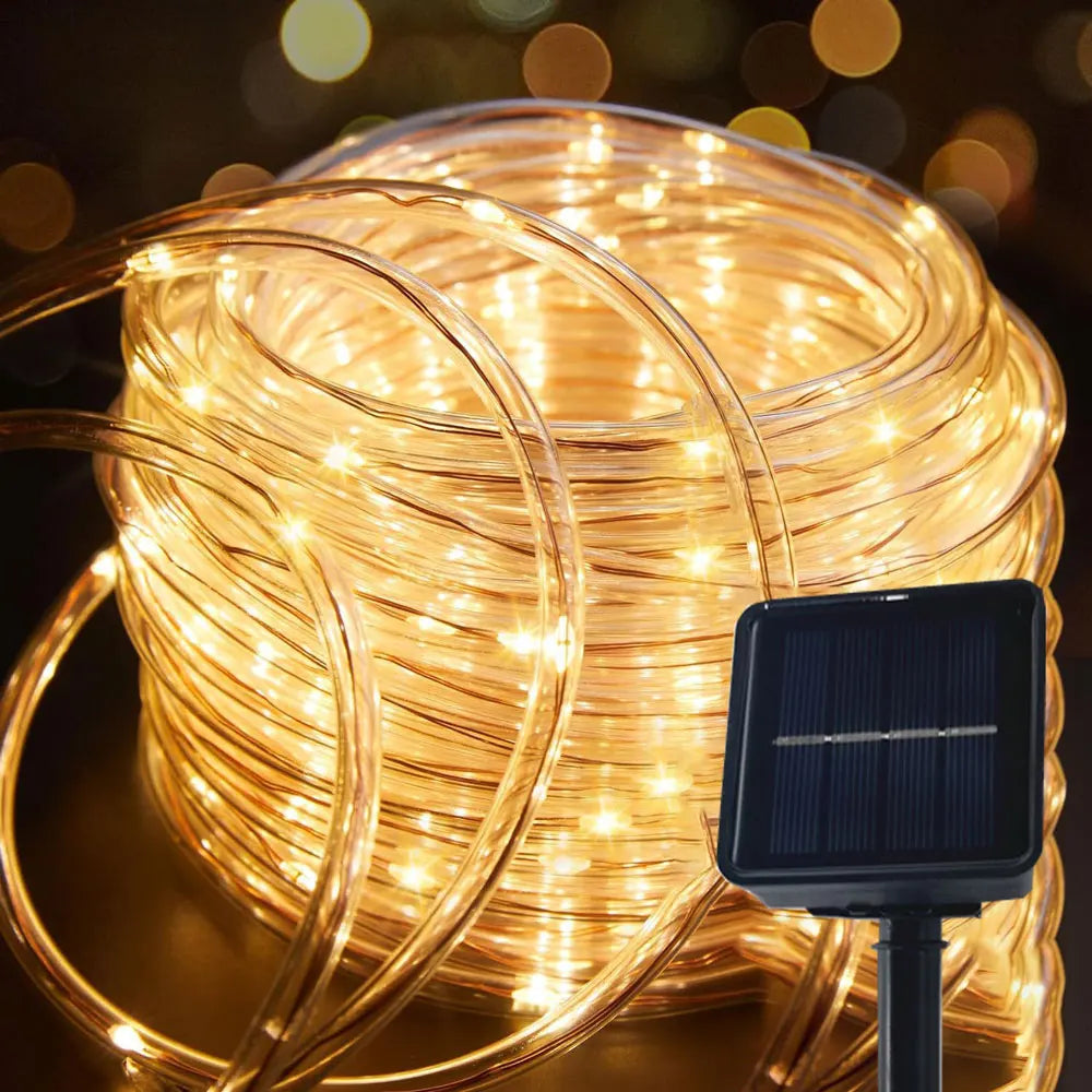 Outdoor Solar Tube Rope LED Light – Garden Party Decor