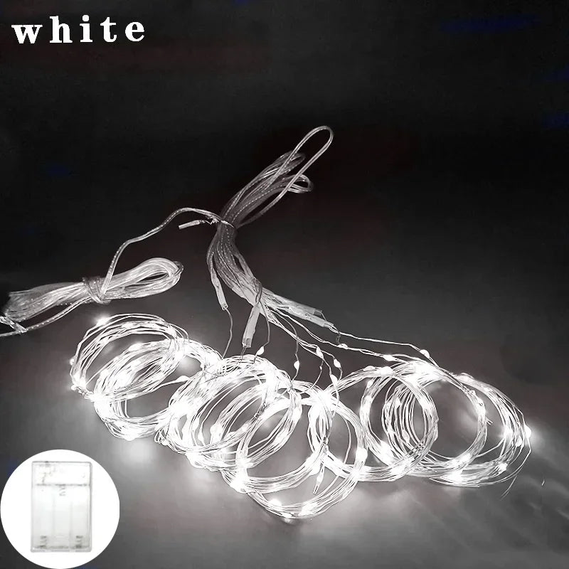 6M Christmas Curtain Lights – LED with Remote Control