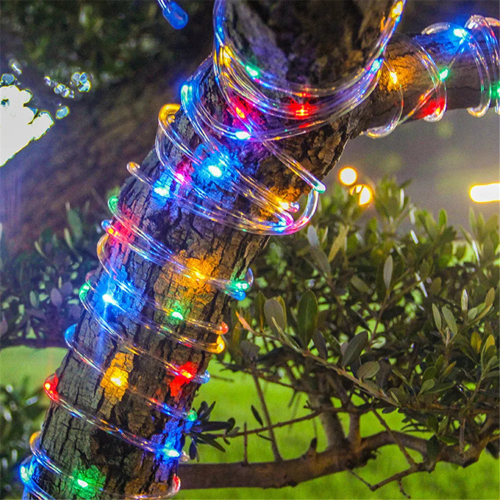 Outdoor Solar Tube Rope LED Light – Garden Party Decor