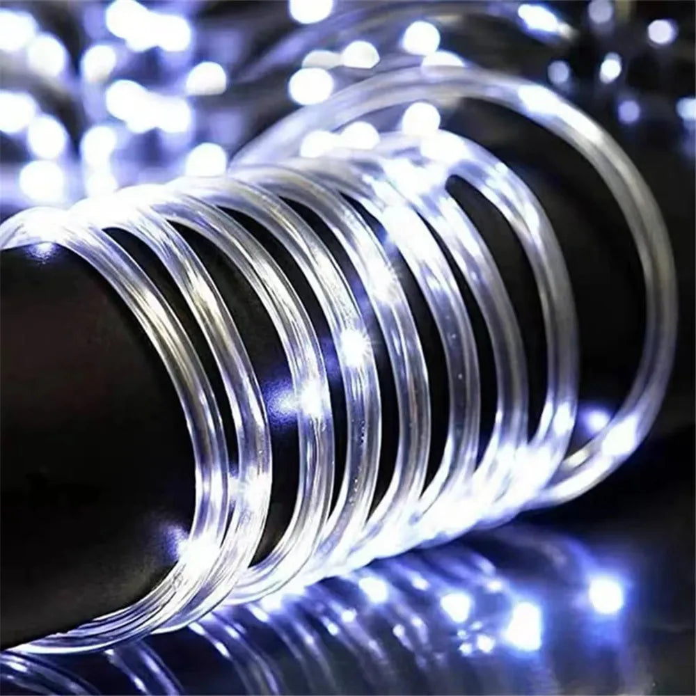 Outdoor Solar Tube Rope LED Light – Garden Party Decor