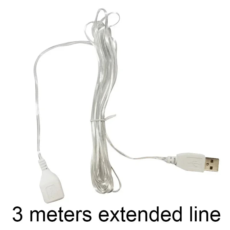 USB 3D Acrylic LED Night Light – Christmas, Wedding & Party Decor