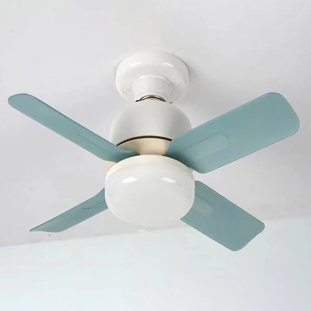 14W Ceiling Fan Light with Remote – Silent LED Lamp for Bedroom & Living