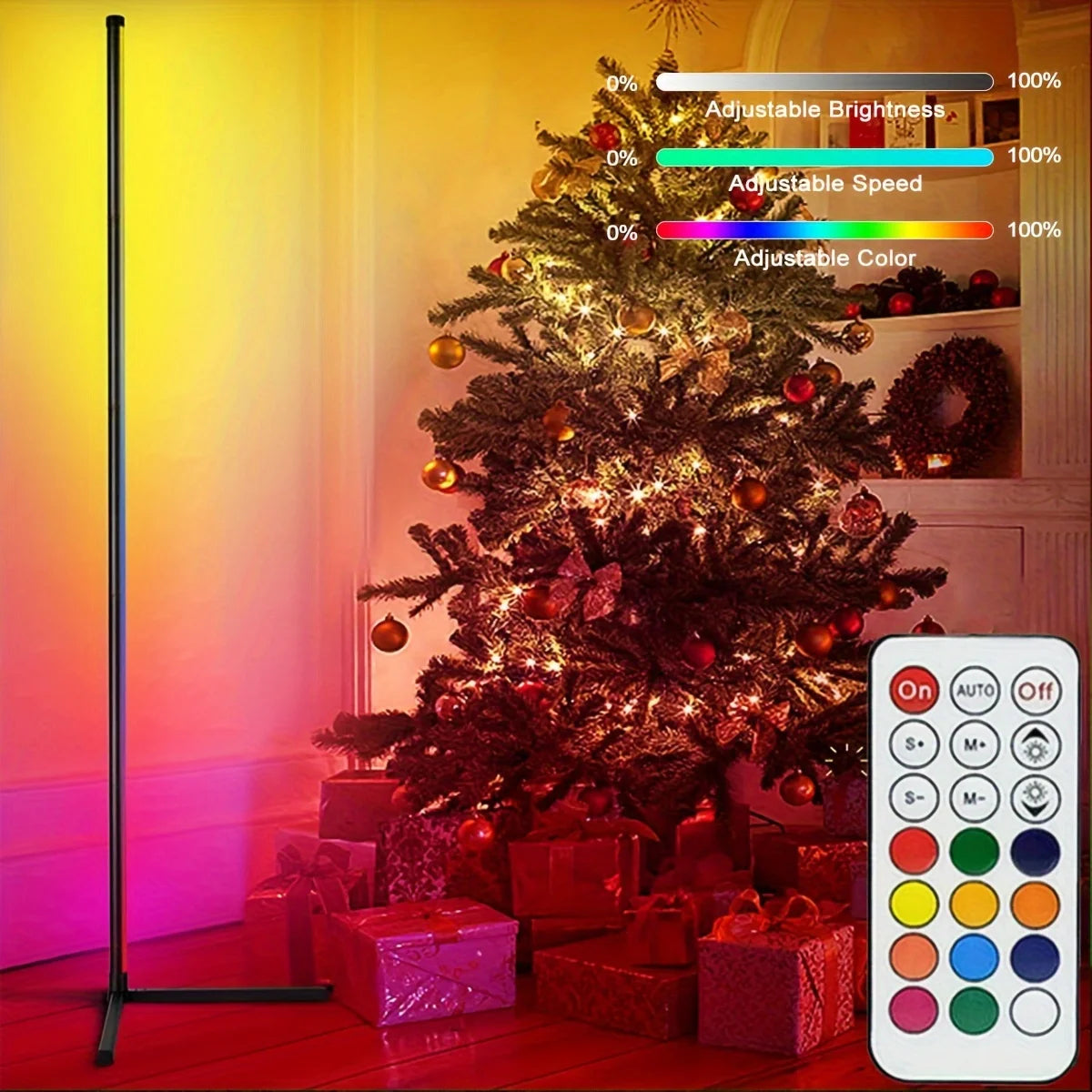 160cm Dimmable RGB LED Floor Lamp – Smart Tuya WiFi Light