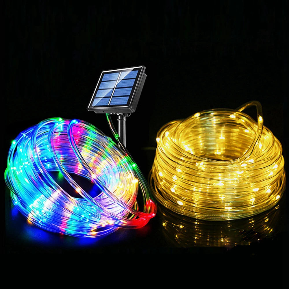 7m LED Solar Rope Lights – Outdoor Garden, Waterproof, 8 Modes