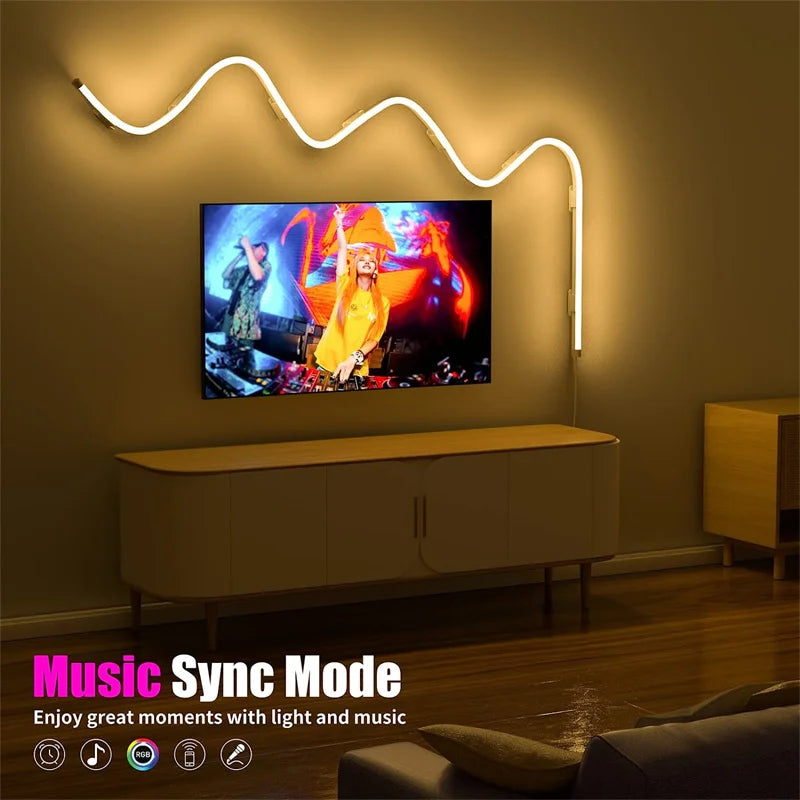 10M RGBIC TUYA LED Neon Strip Lights – Alexa & WiFi Control
