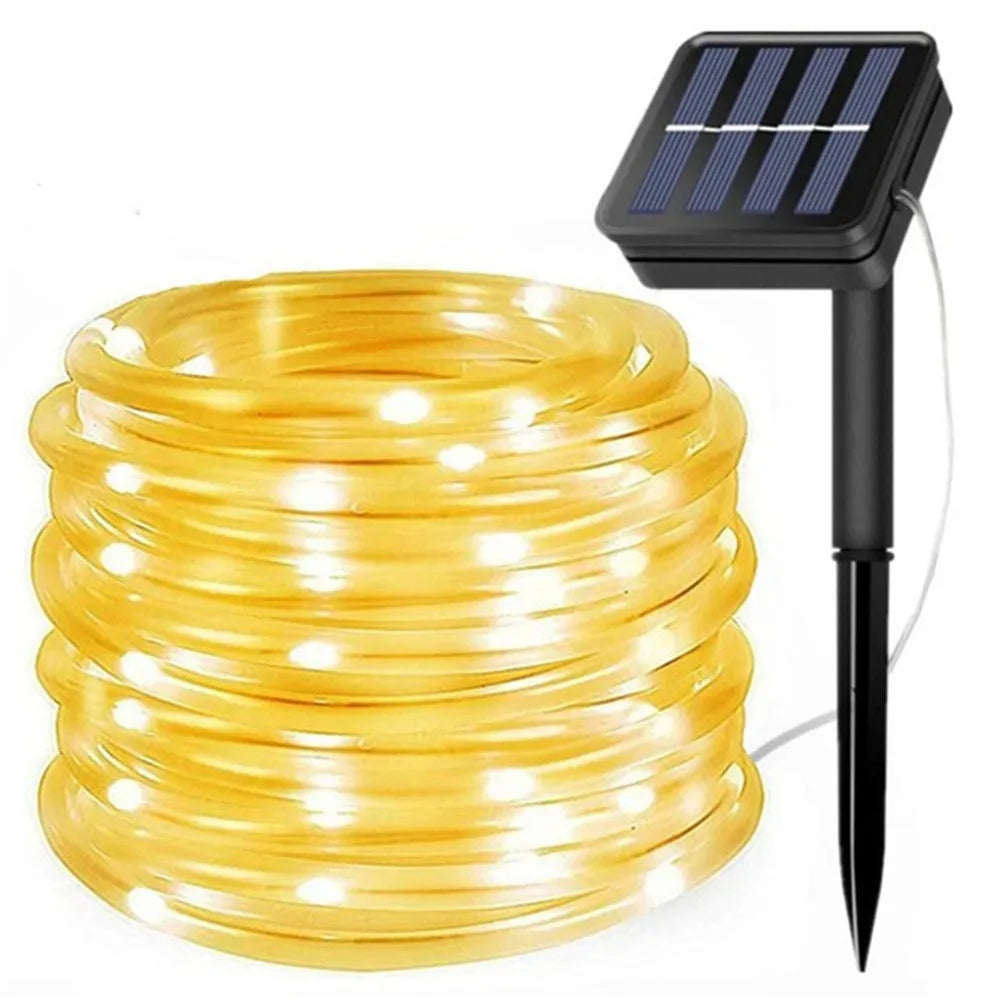 Outdoor Solar Tube Rope LED Light – Garden Party Decor