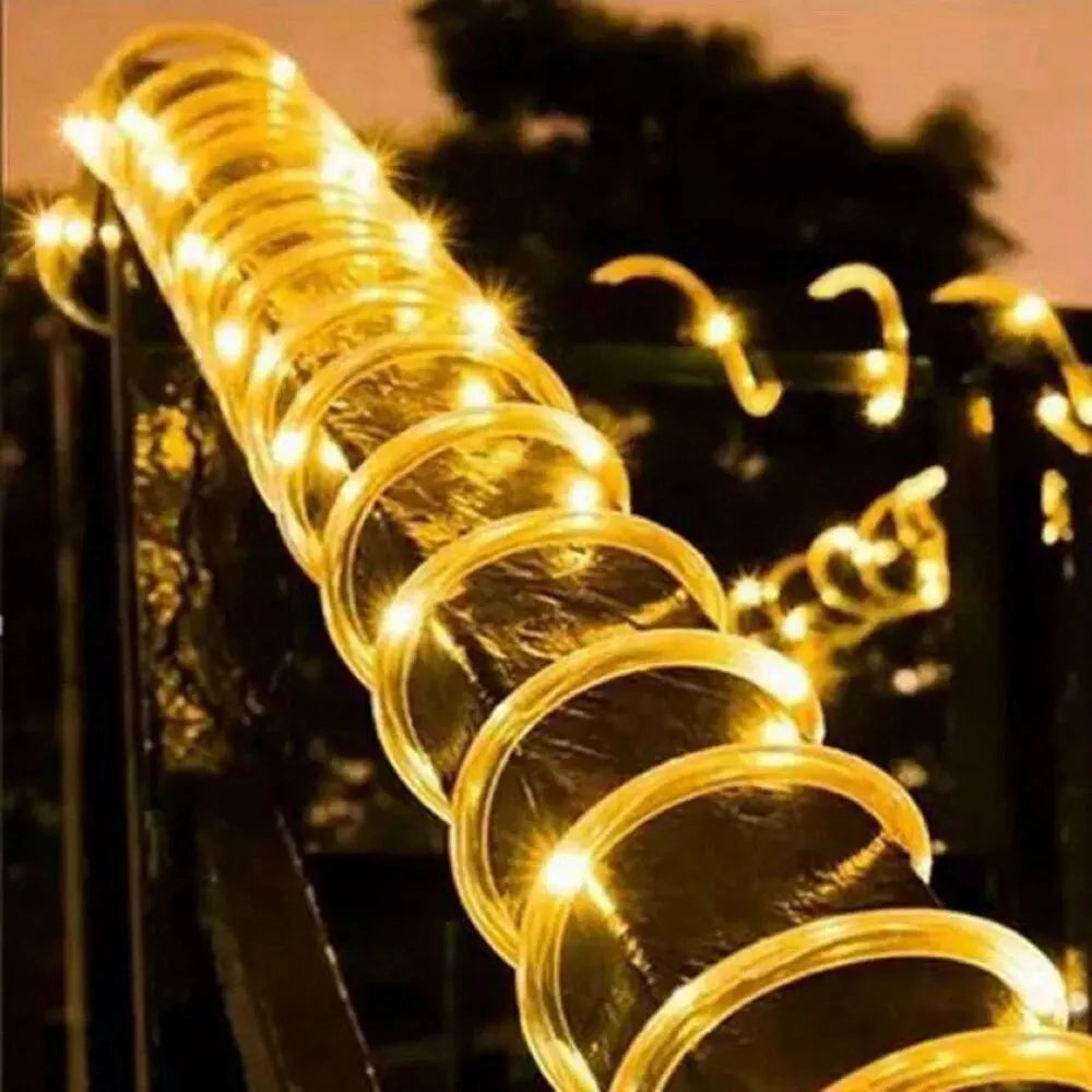 7m LED Solar Rope Lights – Outdoor Garden, Waterproof, 8 Modes