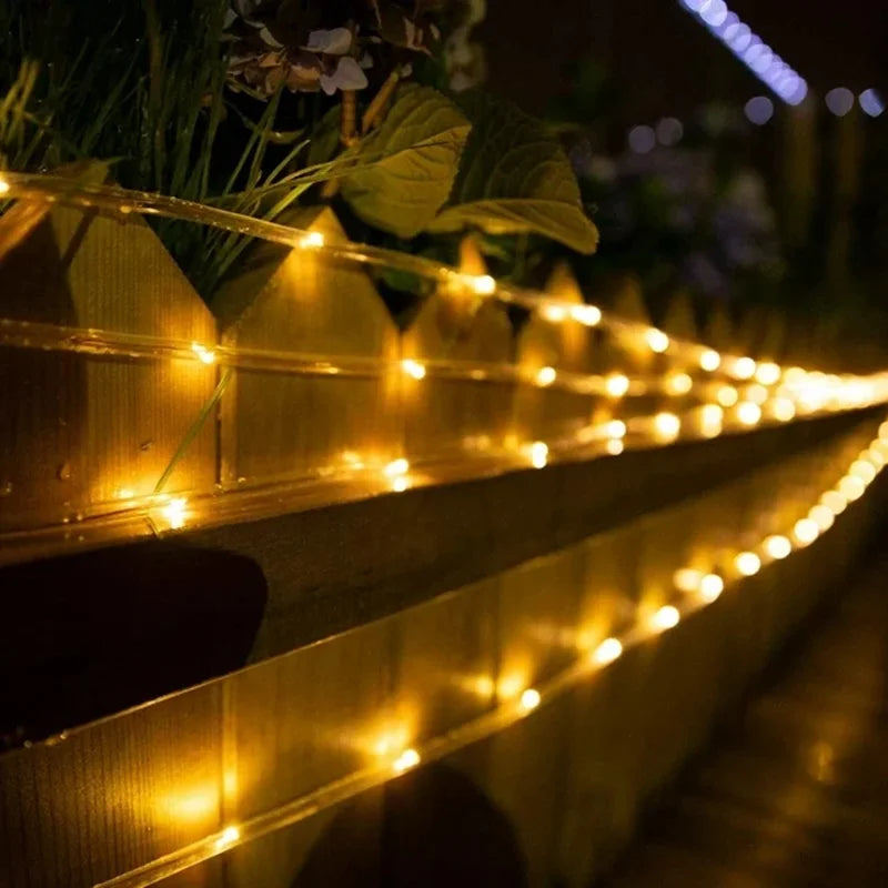 7m LED Solar Rope Lights – Outdoor Garden, Waterproof, 8 Modes
