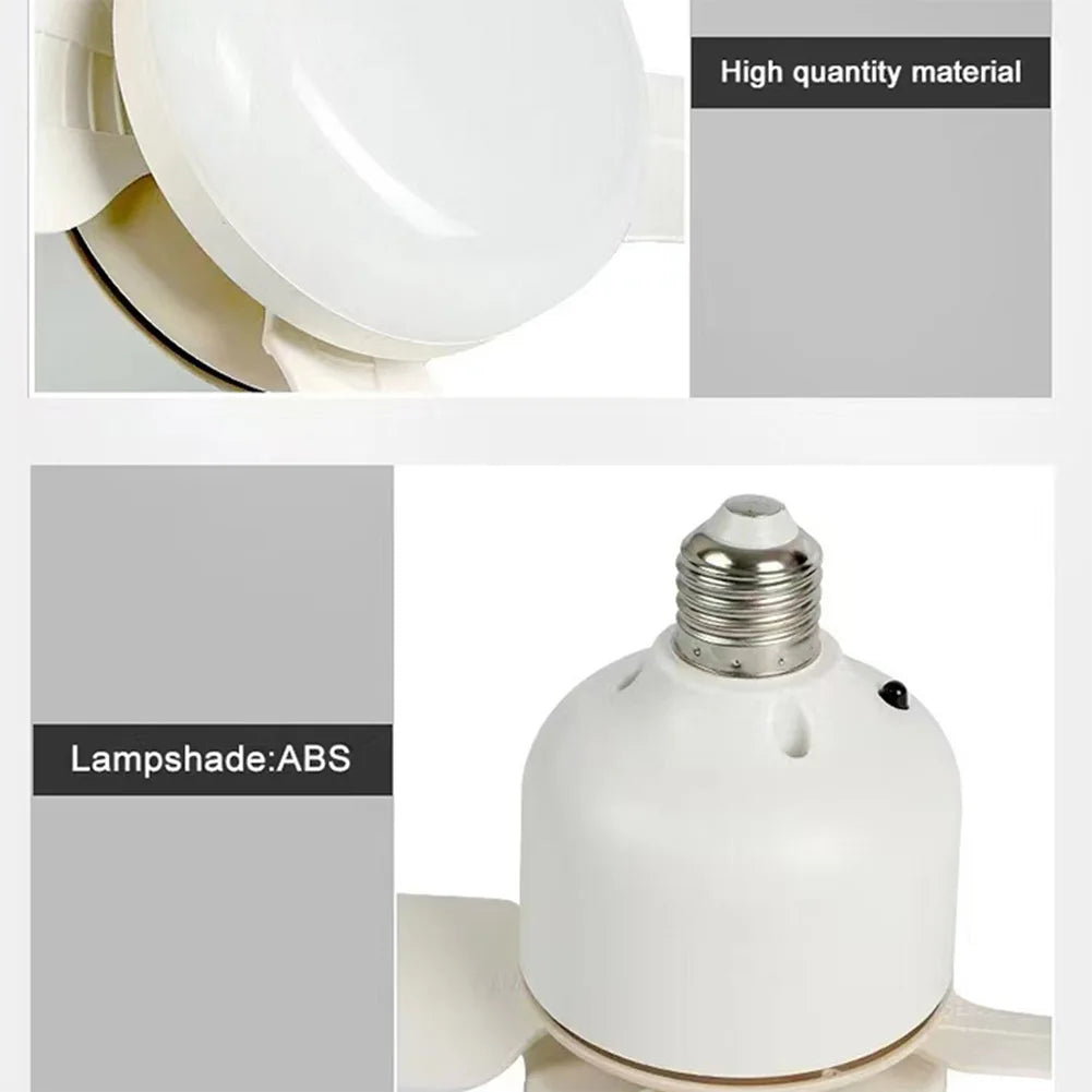 14W Ceiling Fan Light with Remote – Silent LED Lamp for Bedroom & Living