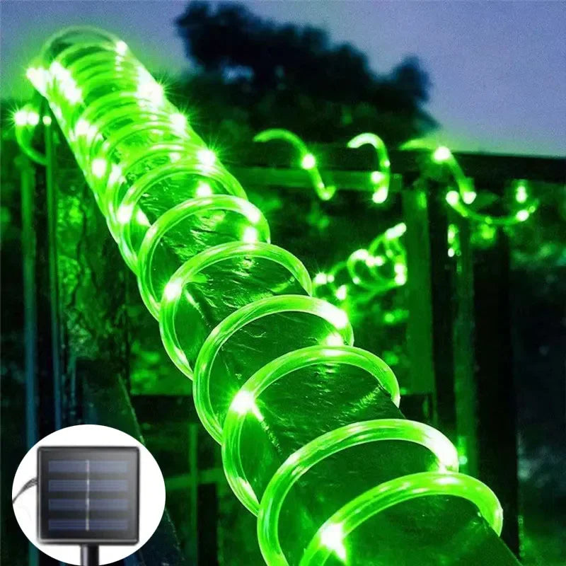 7m LED Solar Rope Lights – Outdoor Garden, Waterproof, 8 Modes