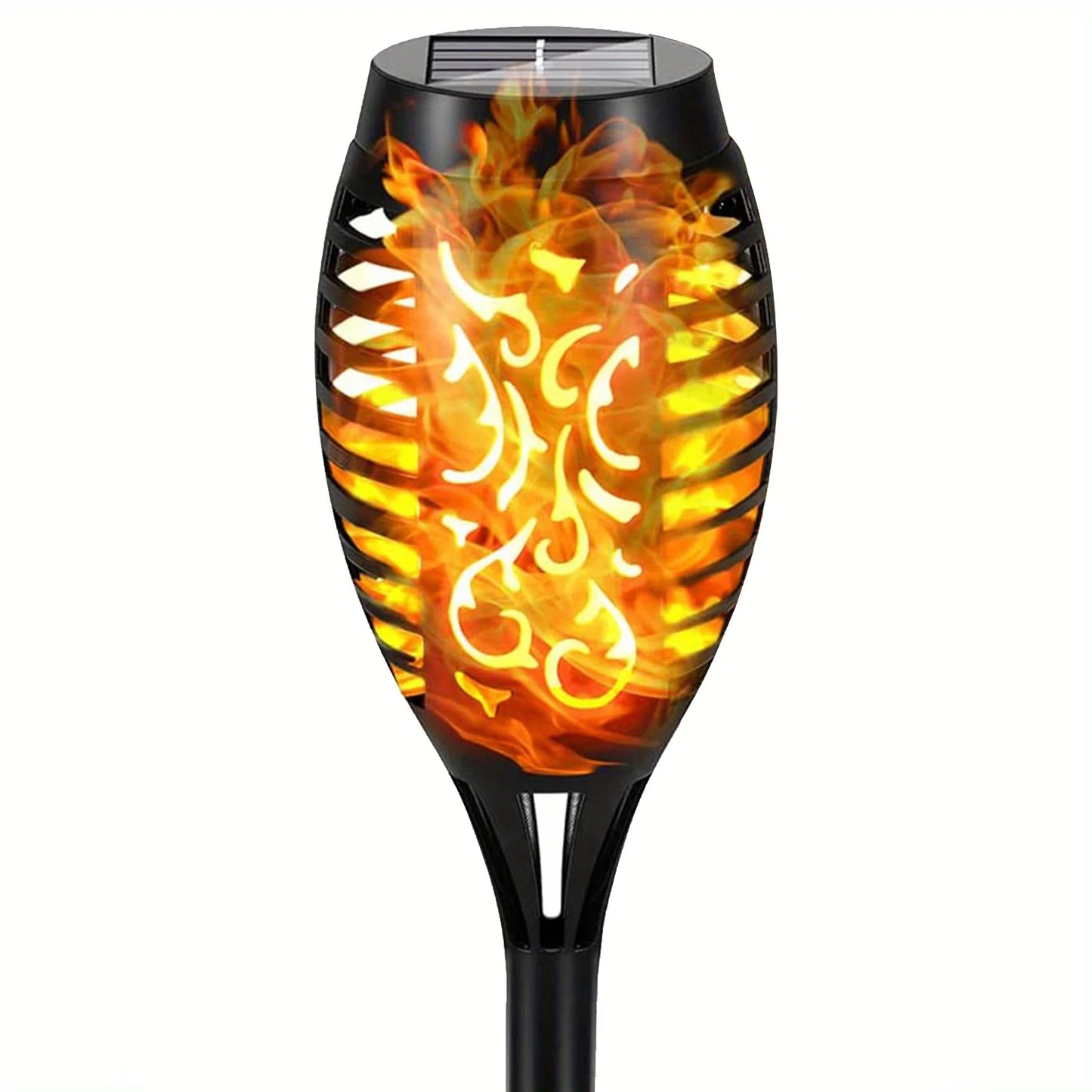 12 LED Solar Flame Lights – Waterproof Outdoor Torch Lamp