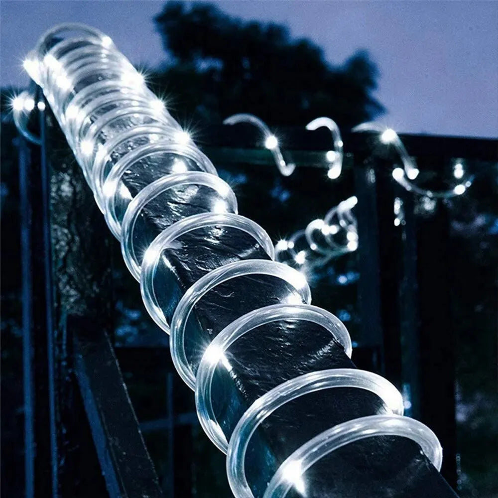 7m LED Solar Rope Lights – Outdoor Garden, Waterproof, 8 Modes
