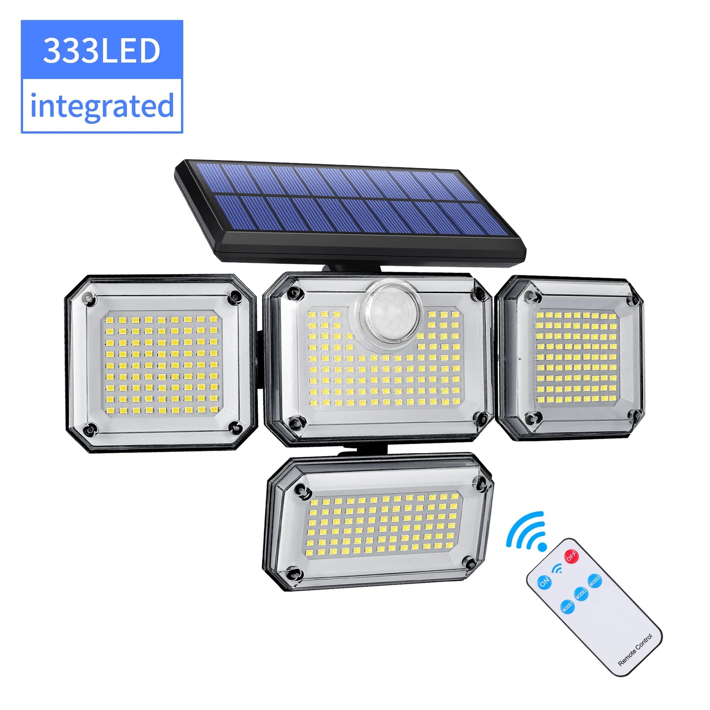 2000LM Solar Powered Outdoor Light – LED Motion Sensor Security Lamp