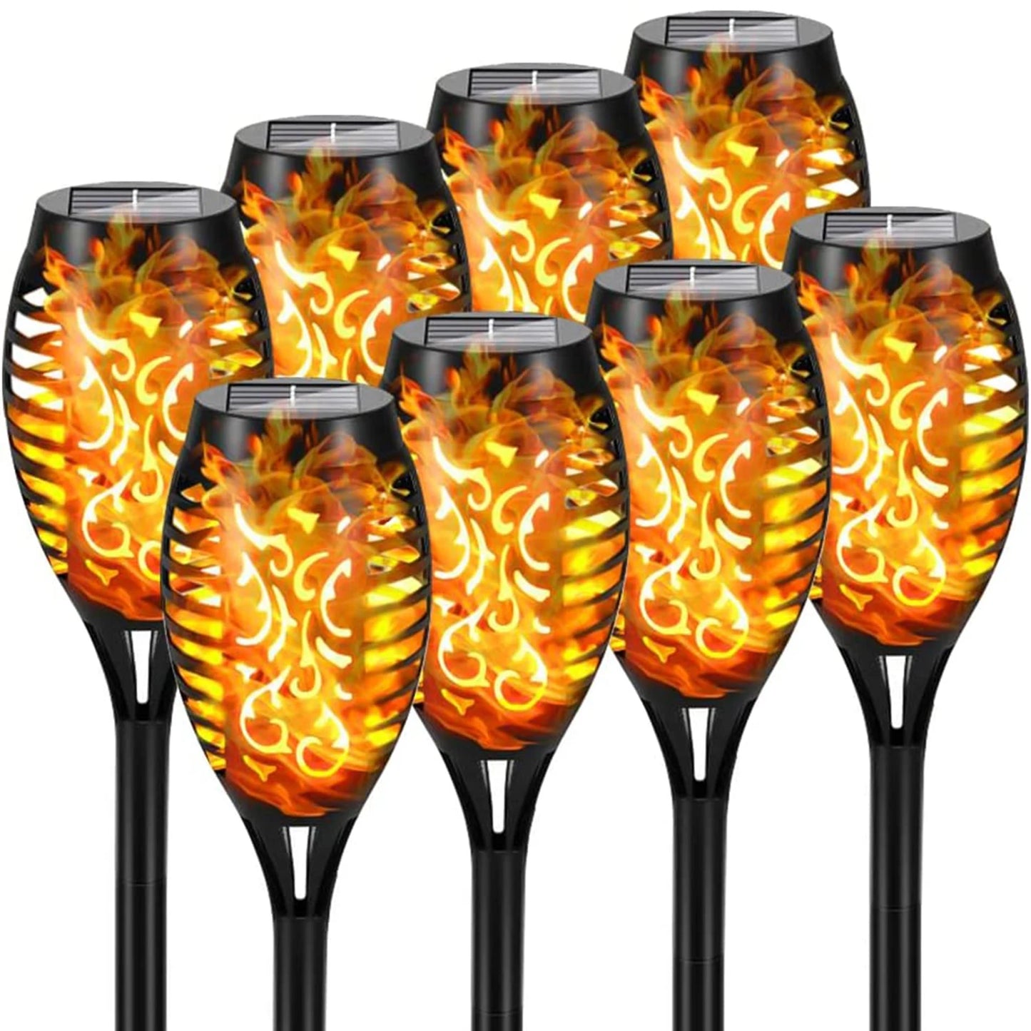 12 LED Solar Flame Lights – Waterproof Outdoor Torch Lamp