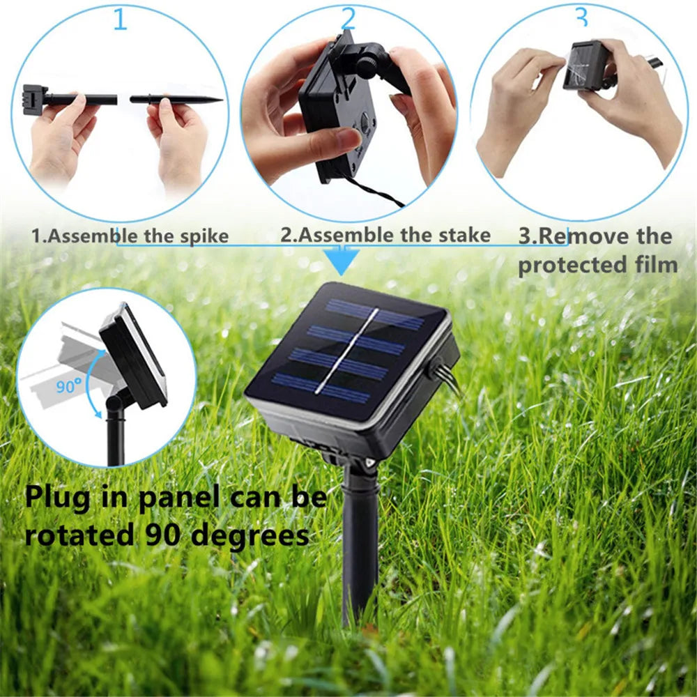 Outdoor Solar Tube Rope LED Light – Garden Party Decor
