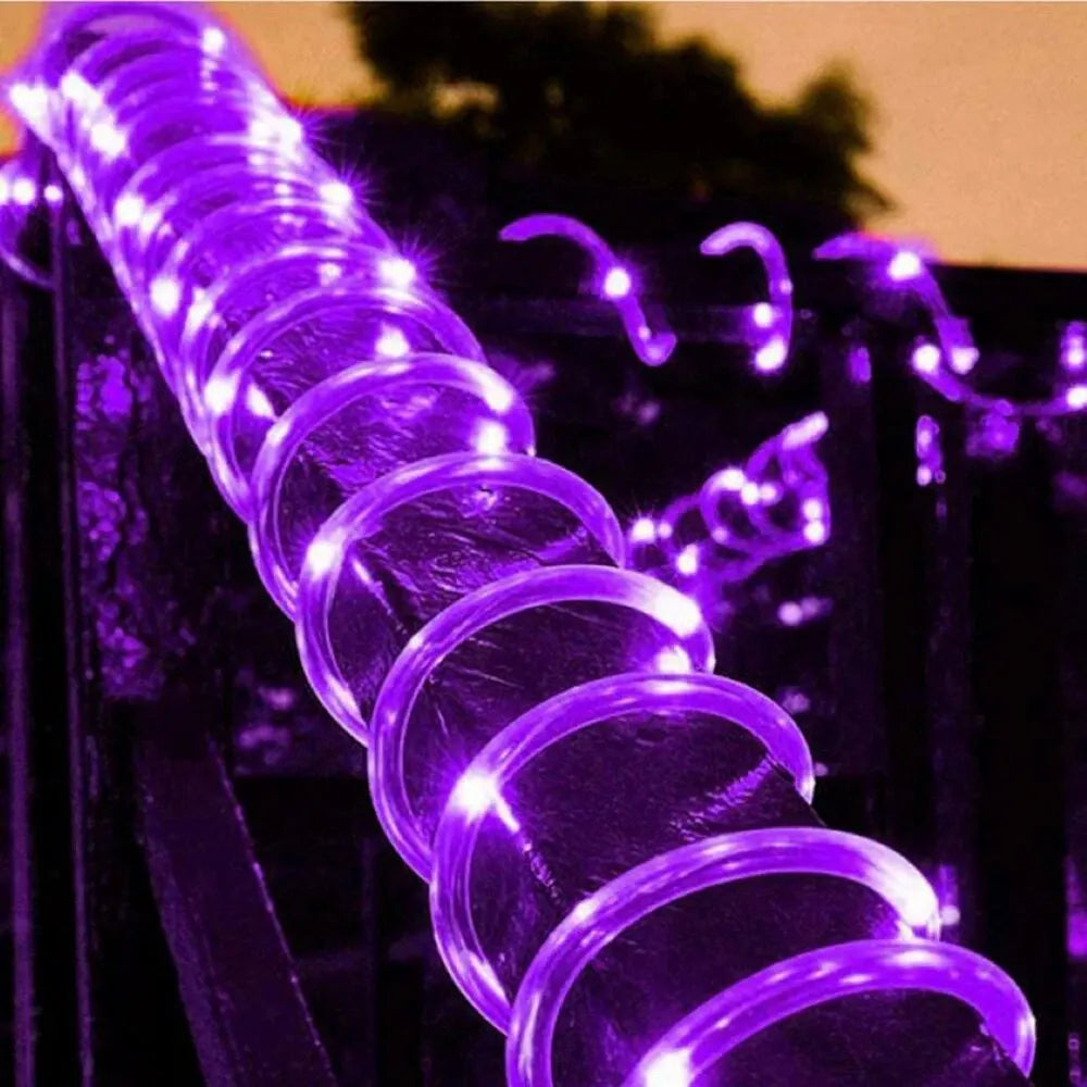 7m LED Solar Rope Lights – Outdoor Garden, Waterproof, 8 Modes