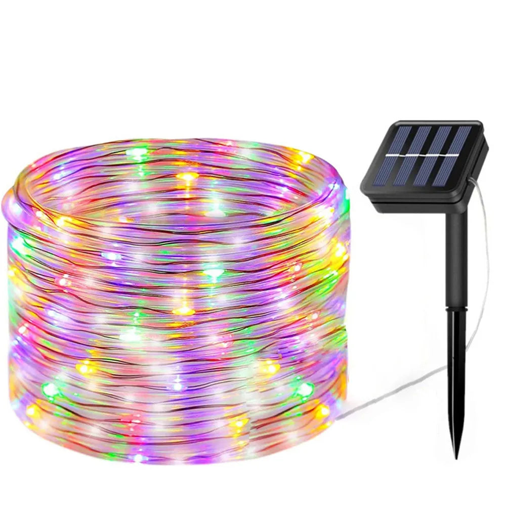 Outdoor Solar Tube Rope LED Light – Garden Party Decor