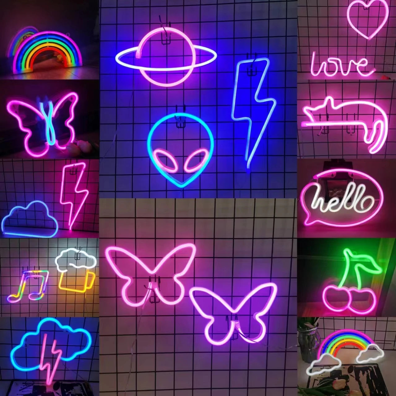 LED Neon Sign – USB/Battery for Bar, Bedroom, Party Decor