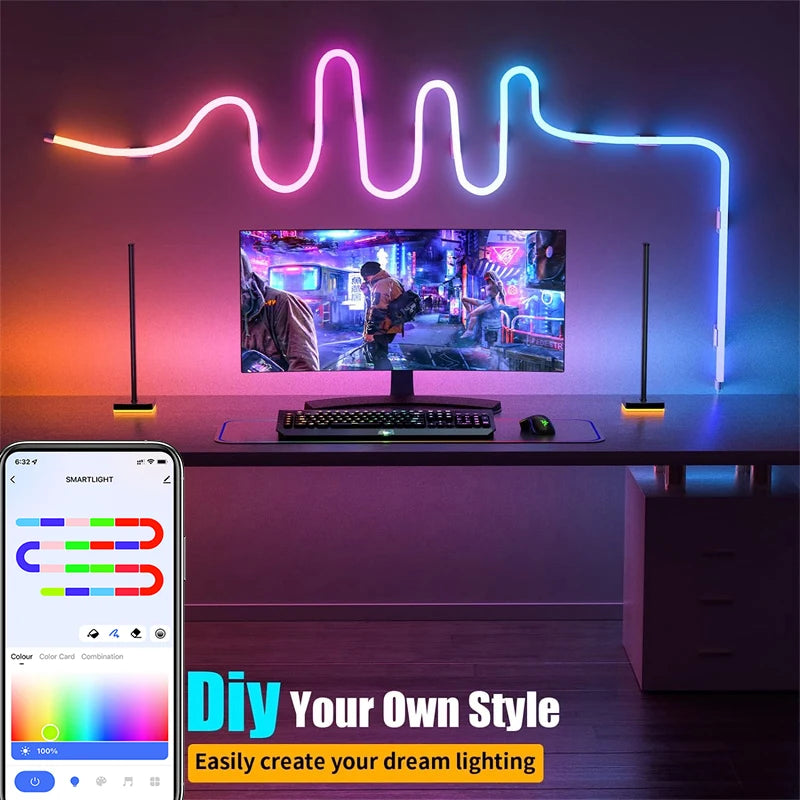 10M RGBIC TUYA LED Neon Strip Lights – Alexa & WiFi Control