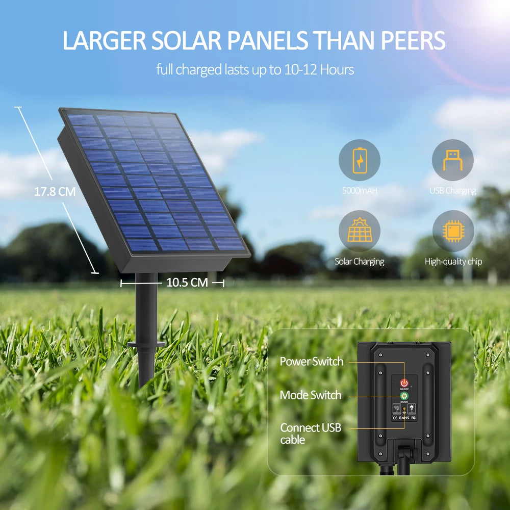 Solar G40 Patio String Lights – LED, Shatterproof & Weatherproof