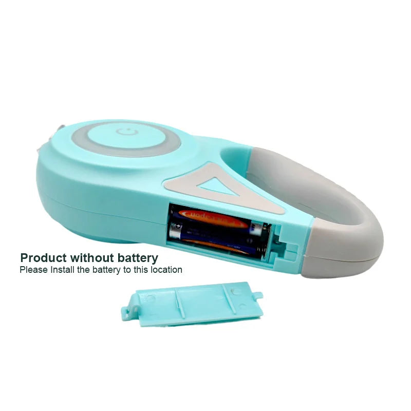 5M Retractable Dog Leash – LED Flashlight & Durable Nylon Lead