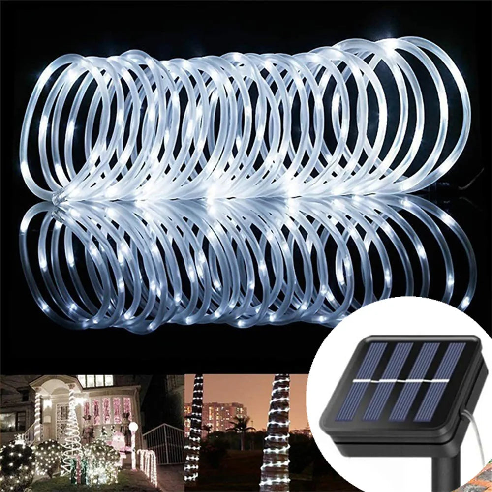 Outdoor Solar Tube Rope LED Light – Garden Party Decor