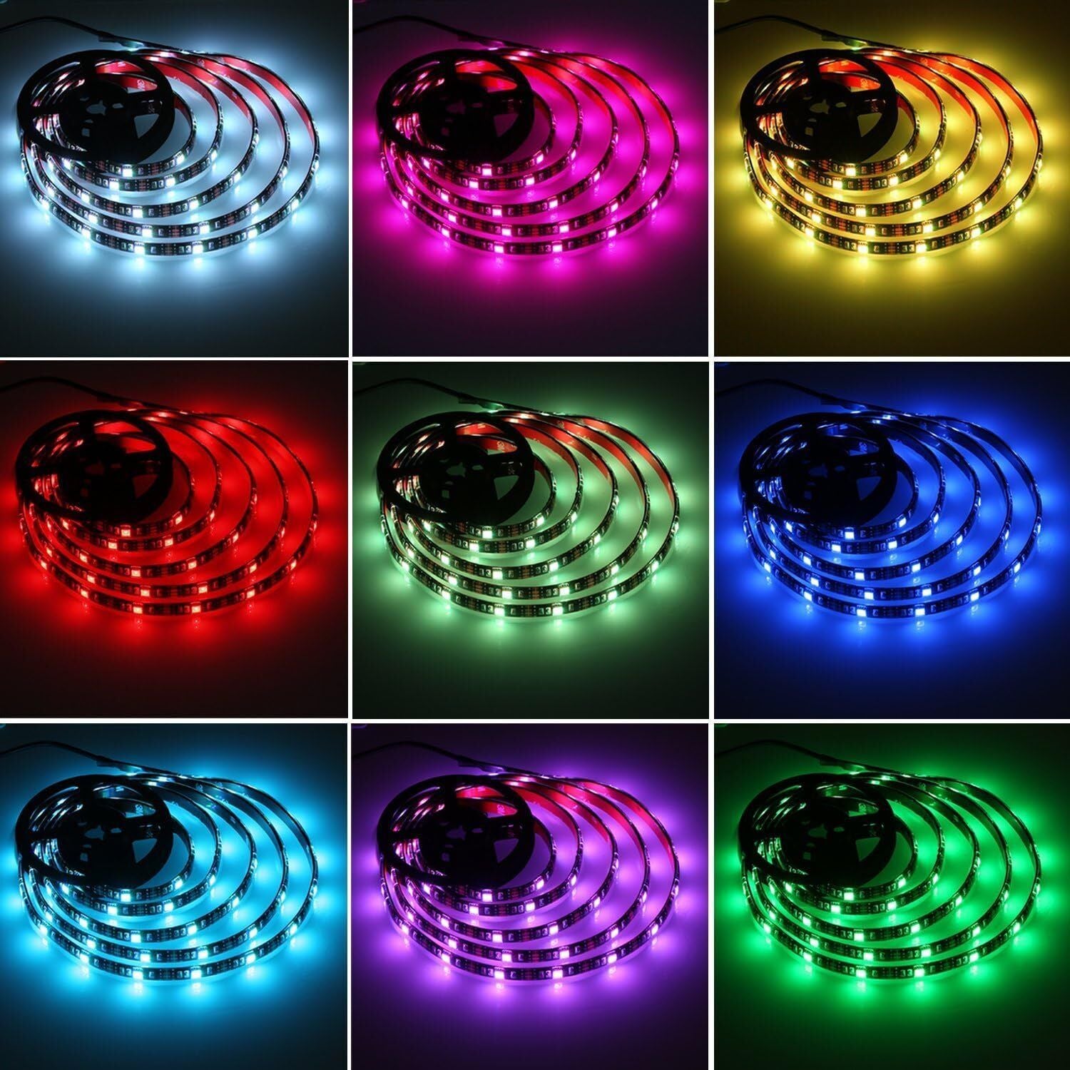 USB RGB LED Strip Lights - Colour-Changing Ambience for TV & Kitchen