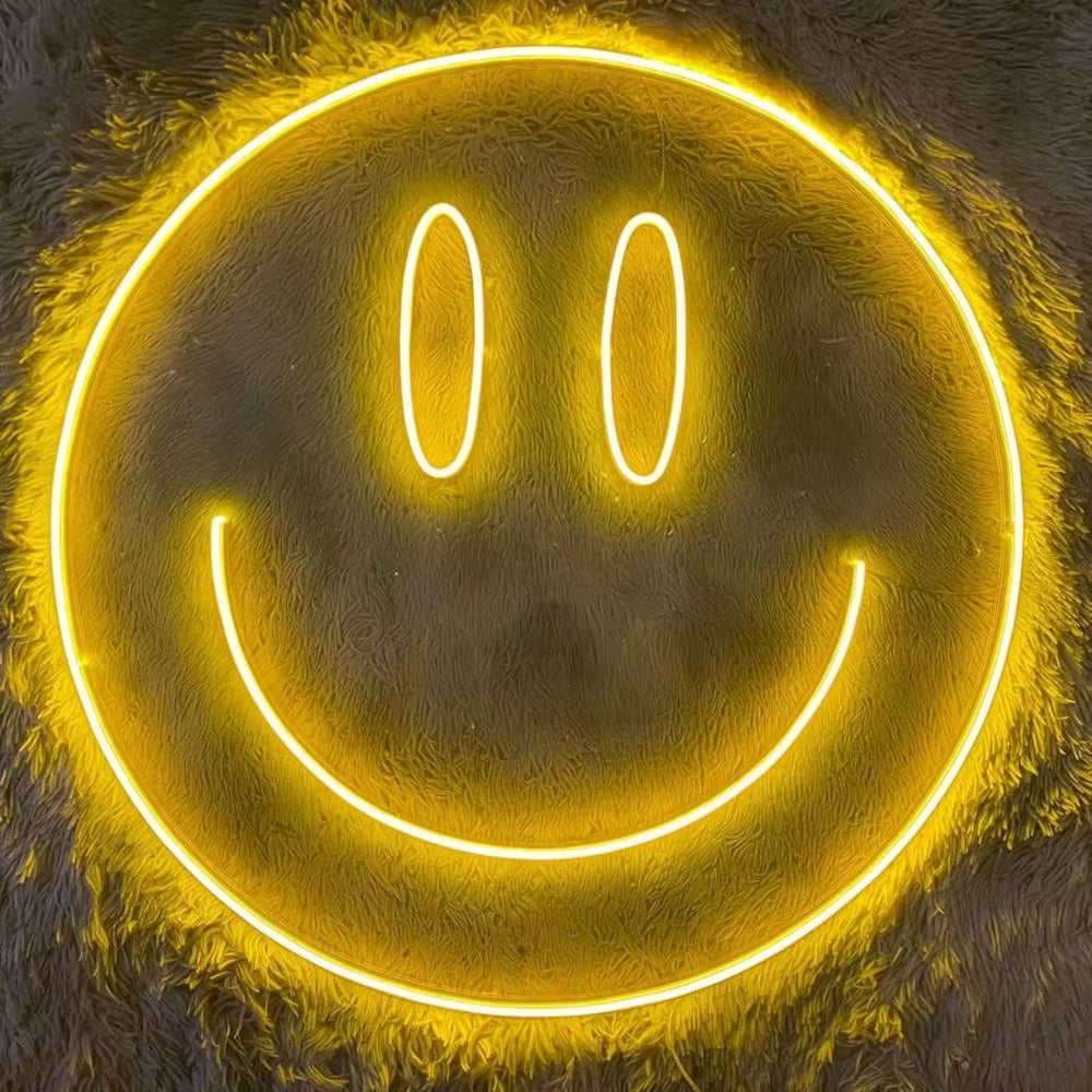  LED Neon Light Wall Decor Smile Face 