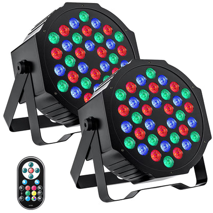 2PCS 36 Leds RGB Party  DMX Stage Effect Lighting 