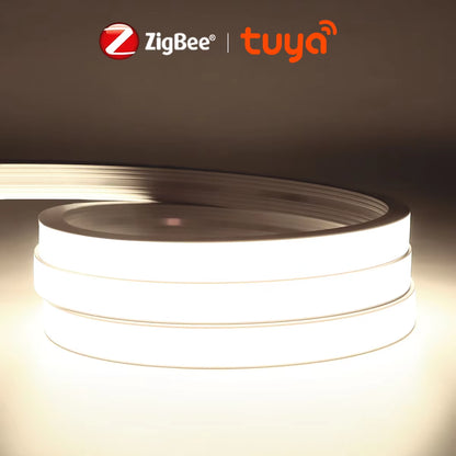 Zigbee 3.0 Wifi COB LED Strip Smart Tuya 5V USB Light Neon LED Tape with Dimmable Dimmer LED Controller Alexa Lamp Cabinet Decor