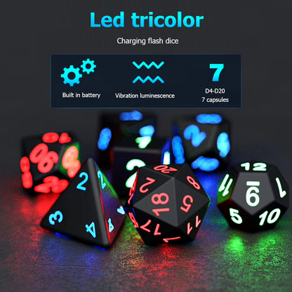 Electronic Luminous LED Dice Set 