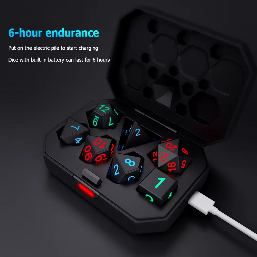 Electronic Luminous LED Dice Set 