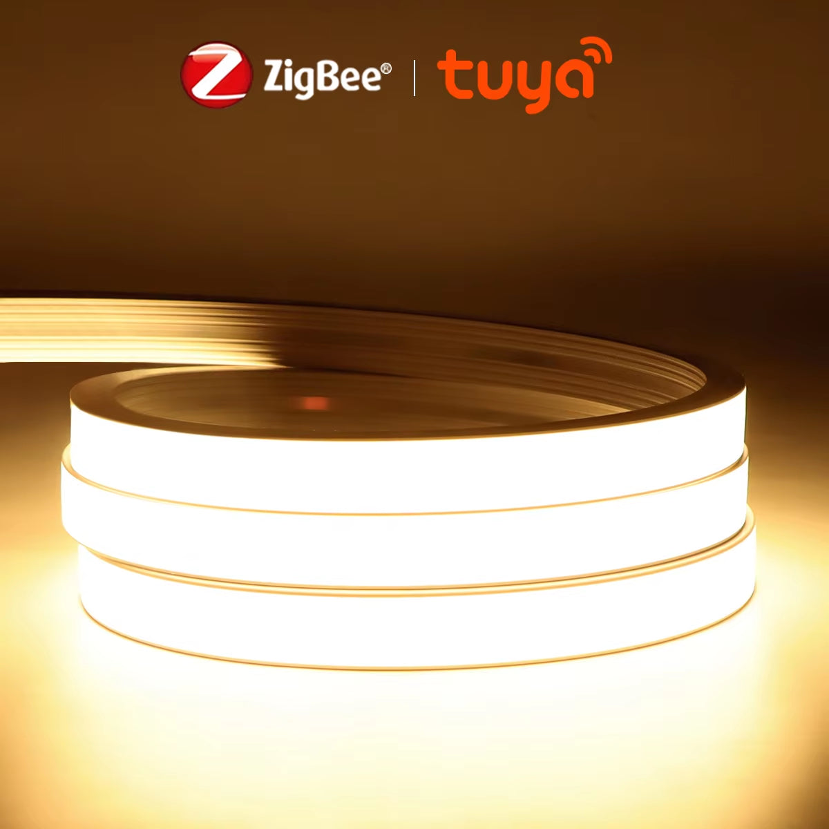 Zigbee 3.0 Wifi COB LED Strip Smart Tuya 5V USB Light Neon LED Tape with Dimmable Dimmer LED Controller Alexa Lamp Cabinet Decor