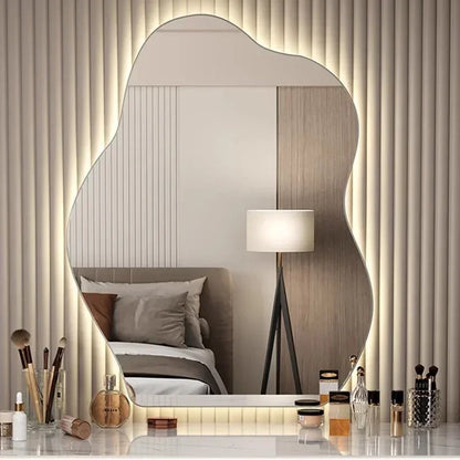 Nordic LED Mirror – Wall Bathroom Aesthetic Funky Home Decor