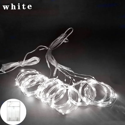 6M Christmas Curtain Lights – LED with Remote Control