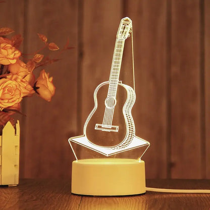 Creative Acrylic LED Night Light – Animal Shape Table Lamps