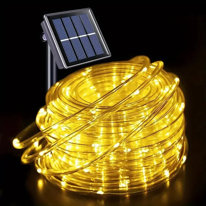 32m/22m/12m/7m Outdoor Solar Tube Rope LED Lights – Garden Decor
