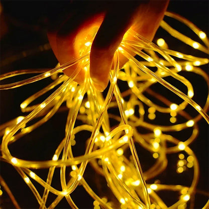 32m/22m/12m/7m Outdoor Solar Tube Rope LED Lights – Garden Decor