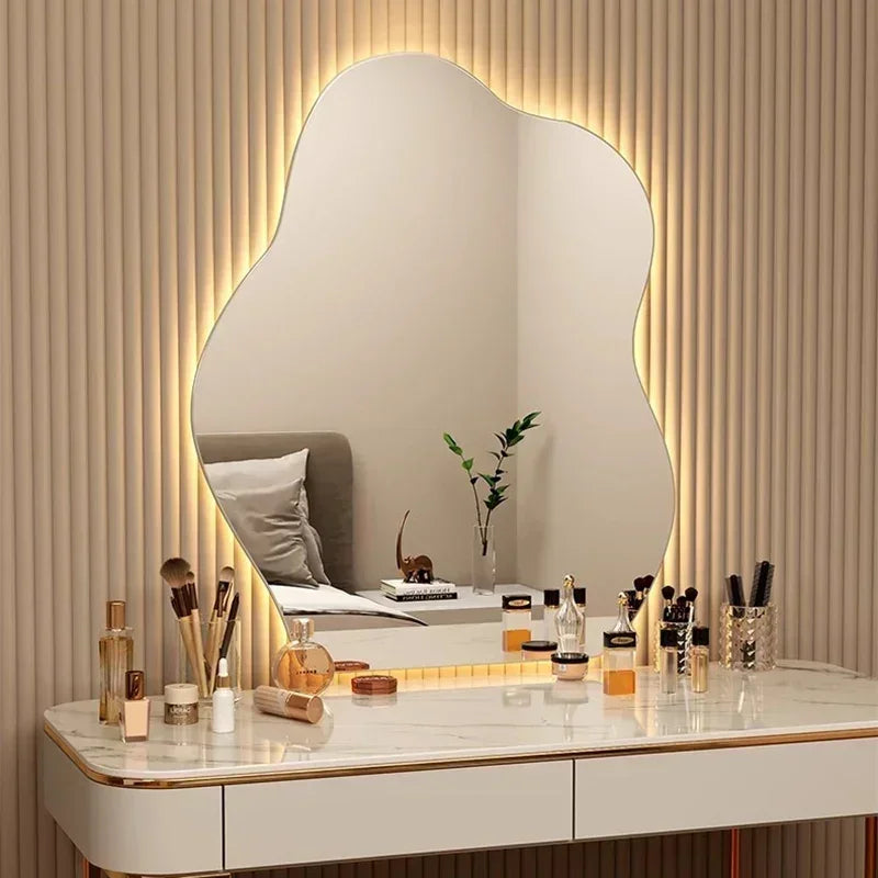 Nordic LED Mirror – Wall Bathroom Aesthetic Funky Home Decor