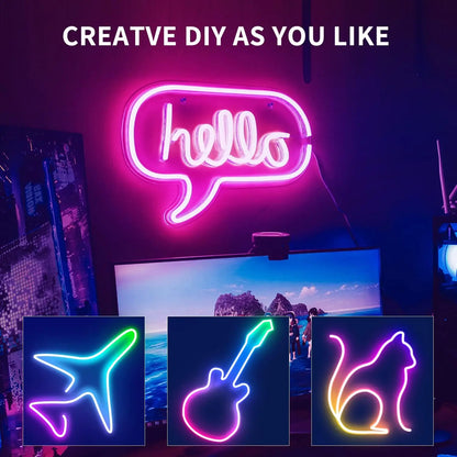 5M-40M Mexllex RGB Neon Light Strip – Remote,Waterproof
