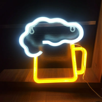 LED Neon Sign – USB/Battery for Bar, Bedroom, Party Decor