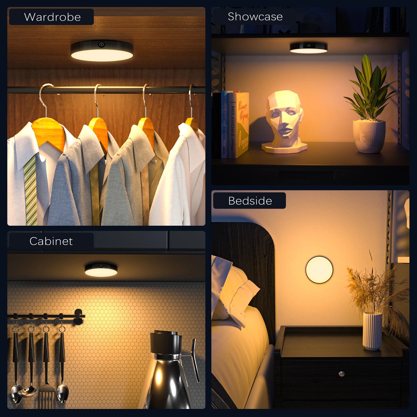 WILLED Rechargeable Dimmable Touch Night Light – LED Desk Lamp