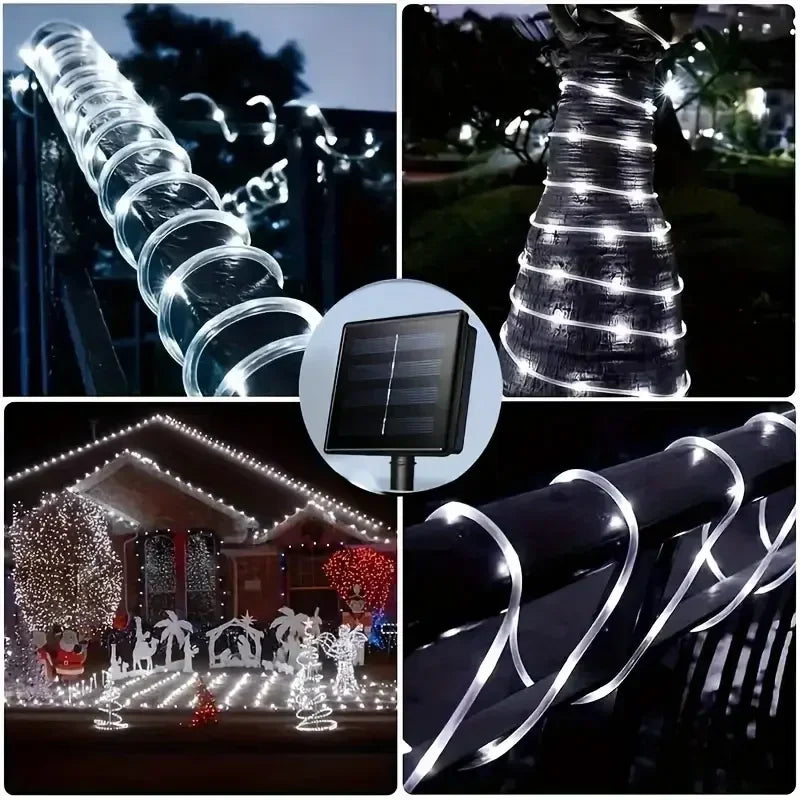 Solar LED Rope Lights – Waterproof 8 Modes for Outdoor Garden & Patio