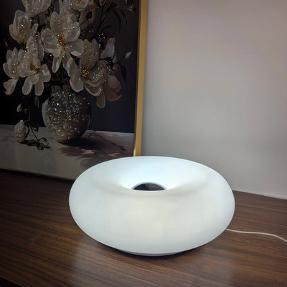 Bauhaus USB Table Lamp – RGB Donut Night Light for Bedroom Decor