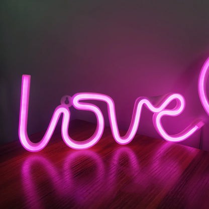 LED Neon Sign – USB/Battery for Bar, Bedroom, Party Decor