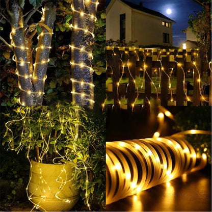 Outdoor Solar Tube Rope LED Light – Garden Party Decor
