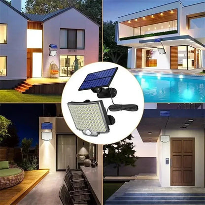Solar LED Wall Lights – Motion Sensor, IP65 Waterproof, Remote