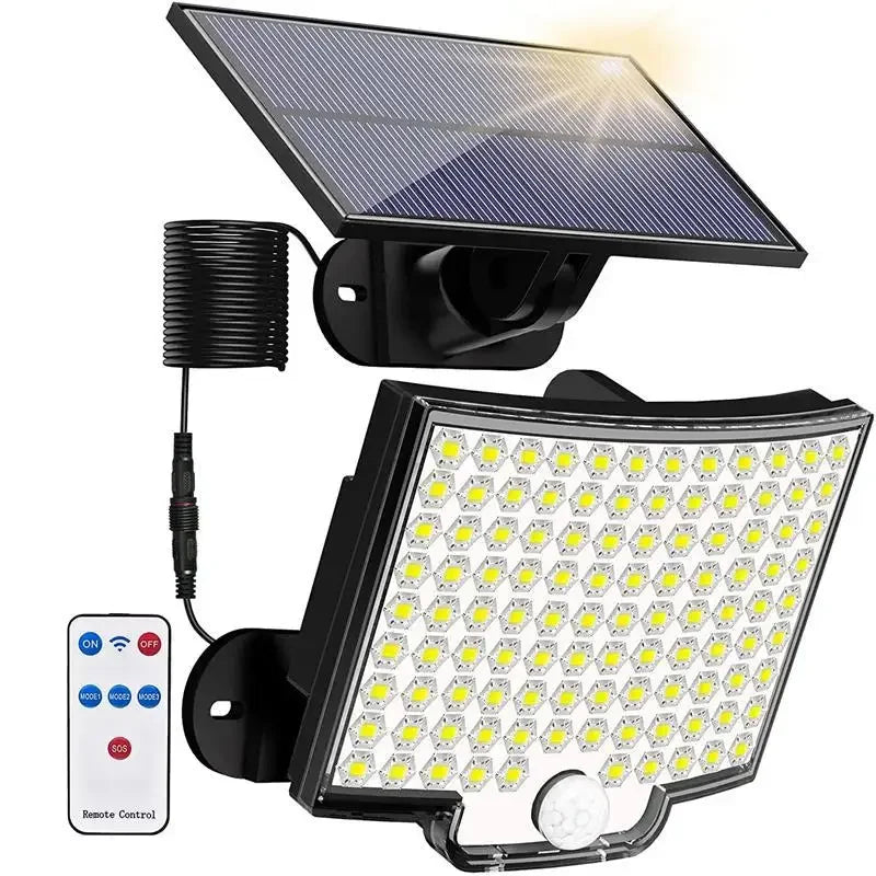 Solar LED Wall Lights – Motion Sensor, IP65 Waterproof, Remote